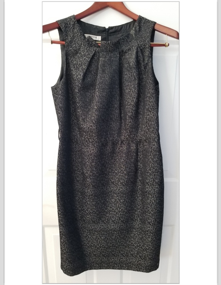 Evan Picone silver/black dress